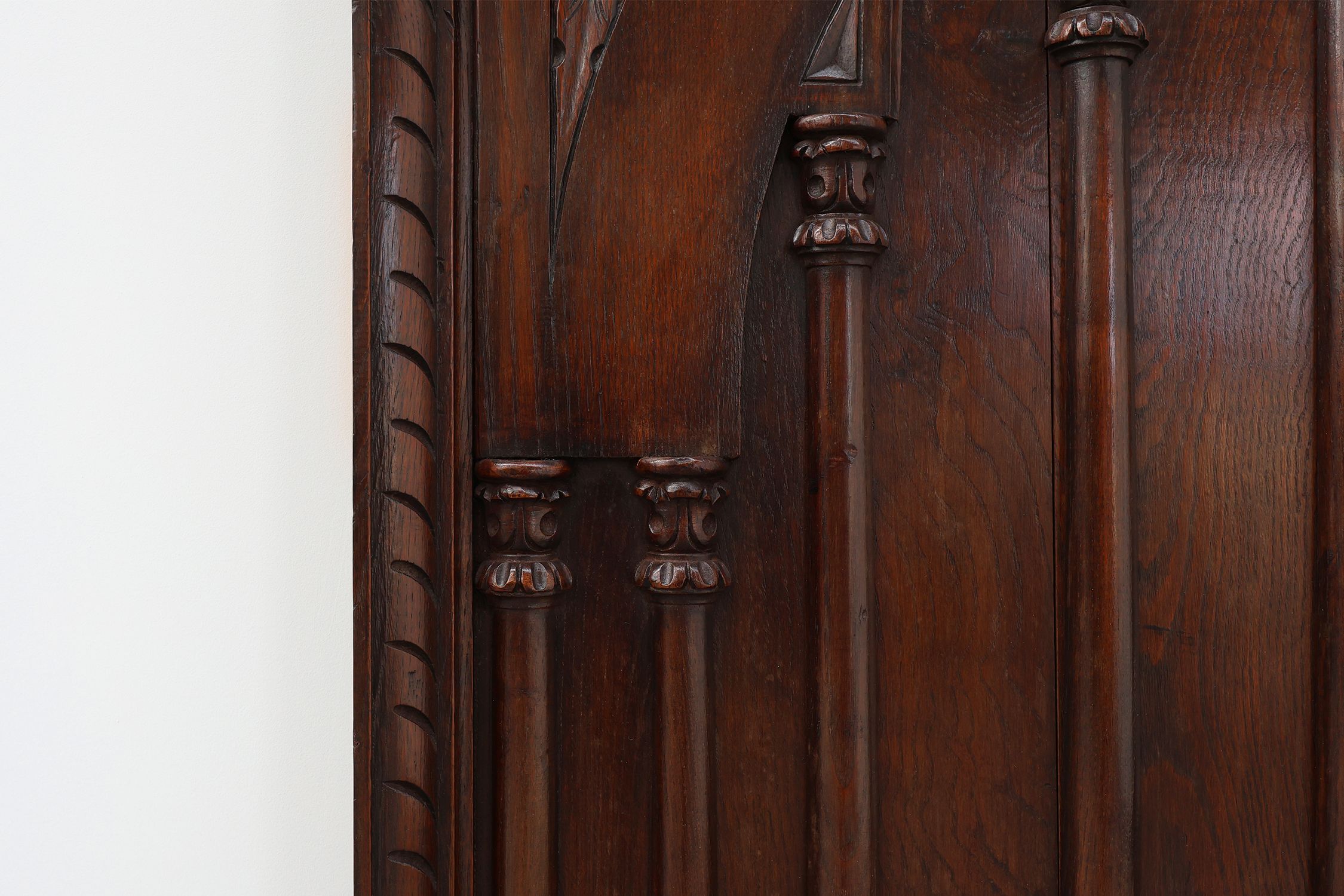Large Carved Portuguese Oak Wall Panels, 1850s, Set of 2thumbnail